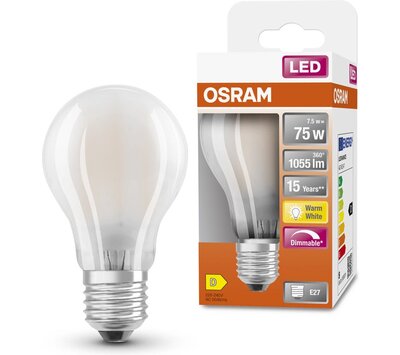 Osram LED lamp Classic mat dimbaar 7,5/75W E27 2700K