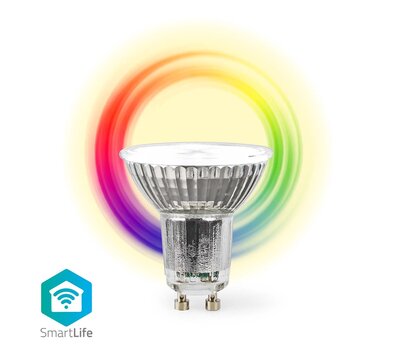 Nedis SmartLife meerkleuren lamp GU10 WIFILRC10GU10