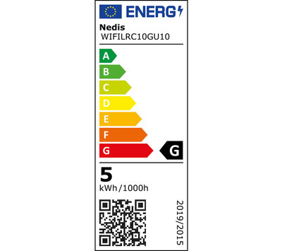 Nedis SmartLife meerkleuren lamp GU10 WIFILRC10GU10