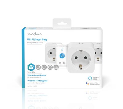 Nedis SmartLife smart stekkers WIFIP121FWT3