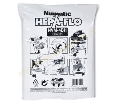 Originele stofzuigerzakken van Numatic 604019 NVM4BH