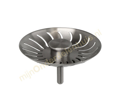 Caressi korfplug van spoelbak CA50519Z Gun Metal