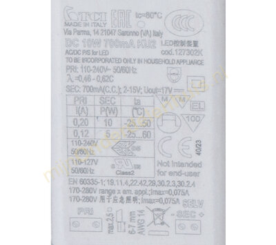 Whirlpool transformator van afzuigkap 482000021219