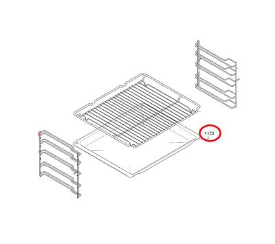 Bosch bakplaat van oven 17002715