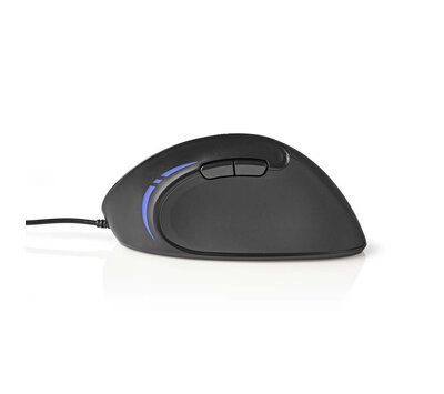 Nedis ergonomische muis ERGOMSWD100BK
