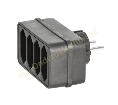 Benson verdeelstekker 4x euro zwart 014241