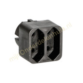 VB VB verdeelstekker 2x euro zwart 014240