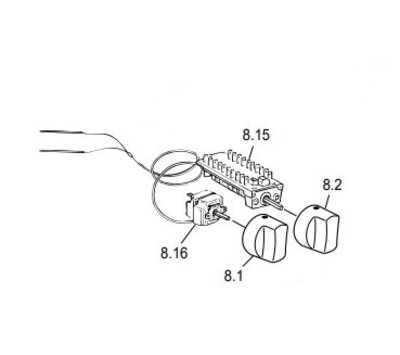 M-System knop van fornuis 218P75A345