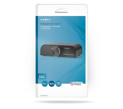 Analoge audioschakelaar voor 4 geluidsbronnen ASWI2424AT