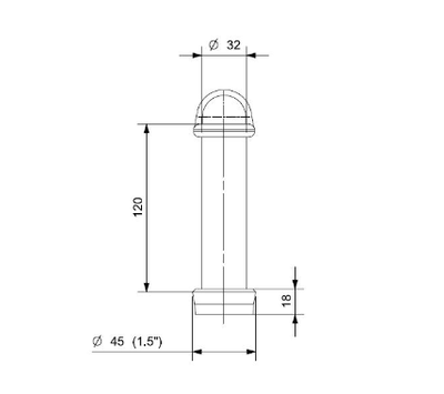 Reginox standpijp voor spoelbak R1015 R20234