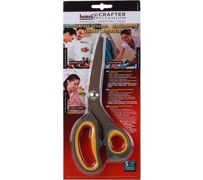 Homey's huishoudschaar Craftr, titanium rvs/grs met softgrip 40H94-21 9