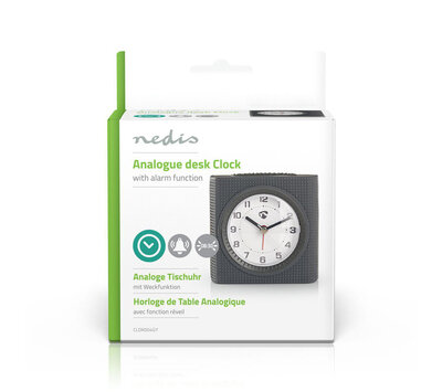 Nedis analoge bureauklok / wekker CLDK004GY