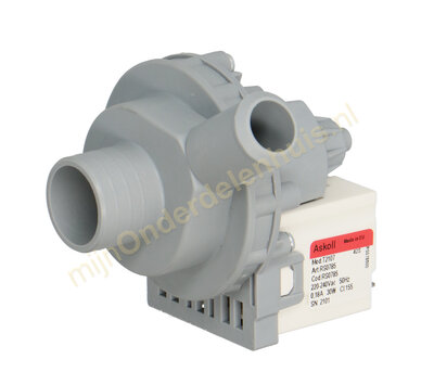 Universele afvoerpomp wasmachine 30W Ø30-22mm