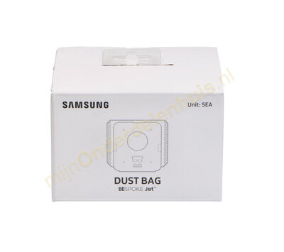 Originele stofzuigerzakken voor Samsung steelstofzuiger VCA-ADB952