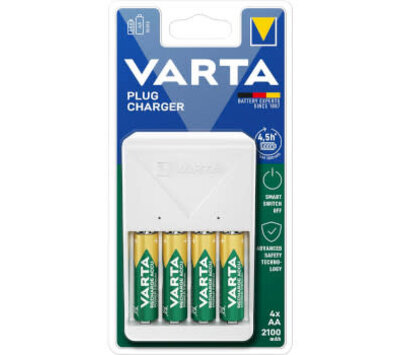 Varta batterijlader incl. 4 AA-batterijen 2100 mAh