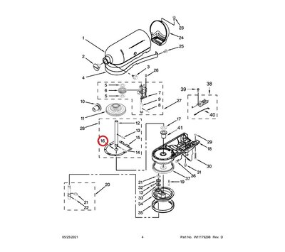 KitchenAid afdichting van keukenmachine 67500-55