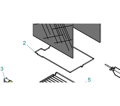 Boretti spithouder van fornuis A48231