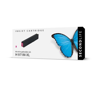 SecondLife inktcartridge voor HP 971MXL rood