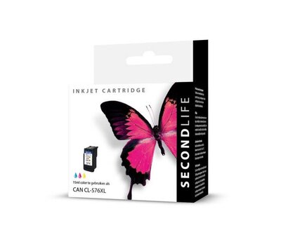 SecondLife inktcartridge voor Canon CL-576 XL kleur