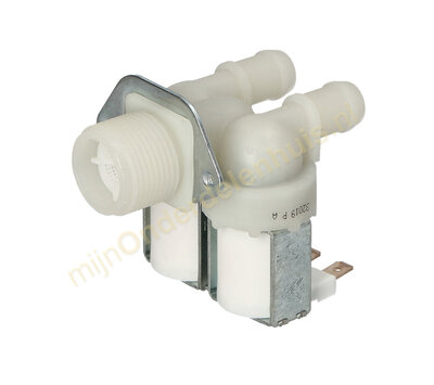 Universeel inlaatventiel 2-voudig recht 3/4 - 2x14mm