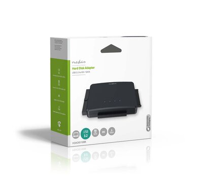 Nedis hardeschijfadapter HDADIS110BK