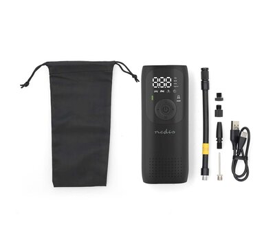 Nedis oplaadbare luchtcompressor PAAC10BK