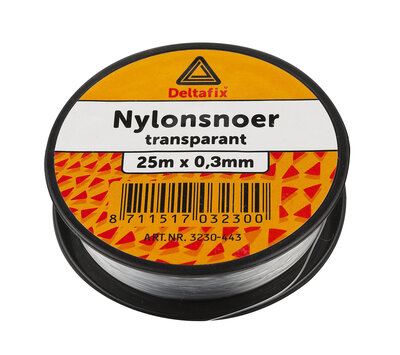 Deltafix nylon koord transparant 25m 3250