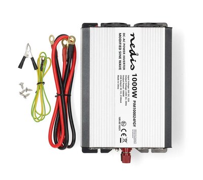 Nedis universele omvormer 24V > 230V 1000W PIM100024FGY