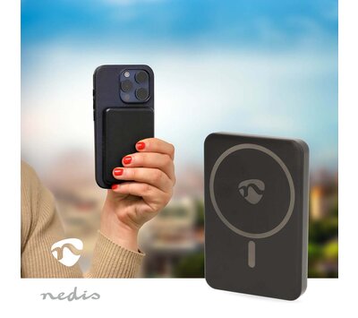 Nedis wireless powerbank 5000 mAh USB UPBKW15W5000BK