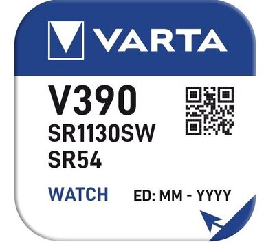 Varta knoopcel V10GS 1,55V V390 V389 SR54 silveroxide