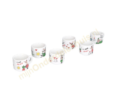 Bialetti espresso kopjes 6 stuks TAZZ202