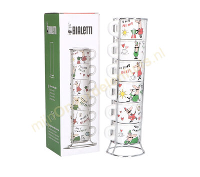 Bialetti espresso kopjes 6 stuks TAZZ202