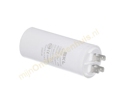 SKL condensator 25uF-450V met AMP-aansluiting
