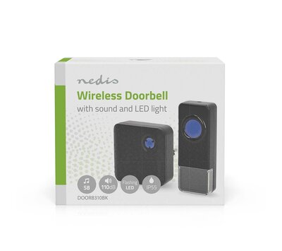 Nedis draadloze deurbel DOORB310BK