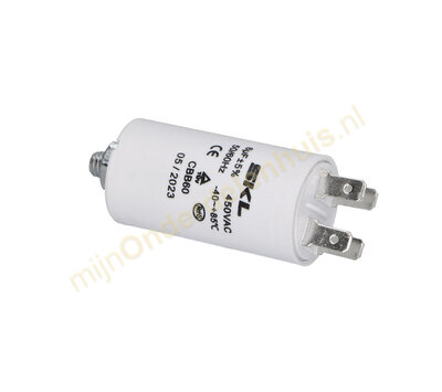 SKL condensator 6,0uF-450V met AMP-aansluiting