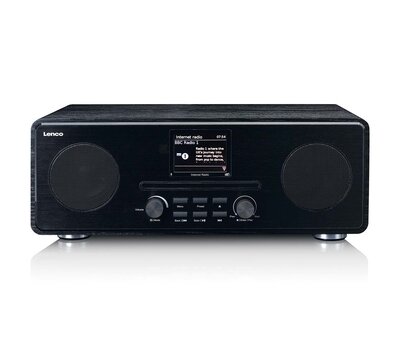 Lenco  DAB+ FM-radio met CD speler en Bluetooth en Internet DIR-260BK