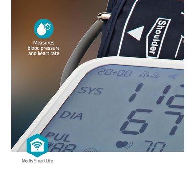 Nedis SmartLife bloeddrukmeter BTHBP10WT