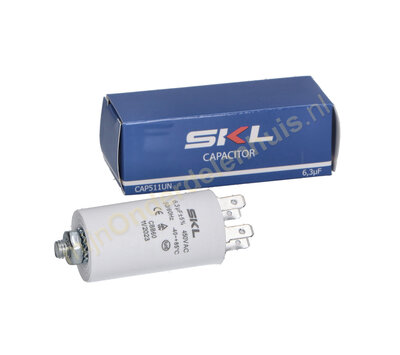 SKL condensator 6,3uF-450V met AMP-aansluiting