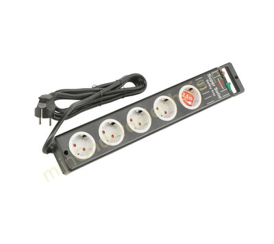 Brennenstuhl tafelcontactdoos 5-voudig zwart 1153380115