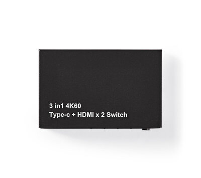 Nedis metalen 3-poorts HDMI switch VSWI34721AT