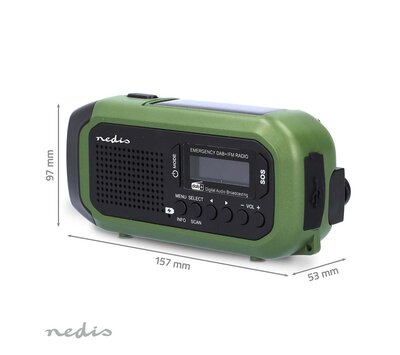 Nedis noodradio RDDBCR2000GN