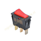 Universeel Universele inbouw wipschakelaar rood 365281322