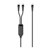 COM USB-C naar 2x USB-C verloop kabel 100W 1m 559131