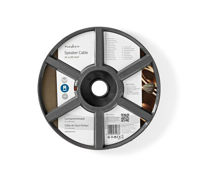 Luidsprekerkabel 4mm² 15m CABR4000TR150 transparant