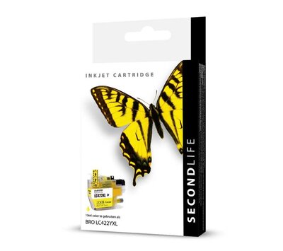 SecondLife inktcartridge voor Brother LC422Y XL