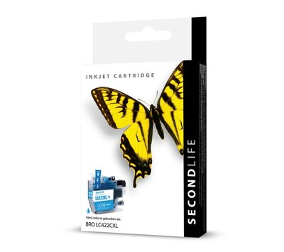 SecondLife inktcartridge voor Brother LC422C XL