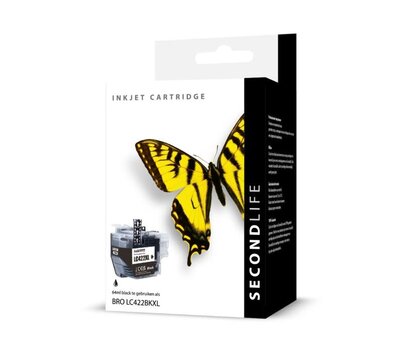 SecondLife inktcartridge voor Brother LC422BK XL
