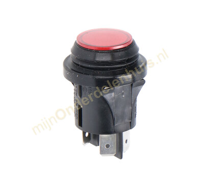 Drukschakelaar dubbelpolig met signaallamp inbouw 057570