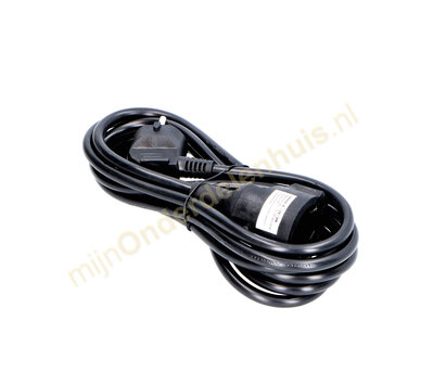 VB verlengsnoer met randaarde 3m zwart 41332