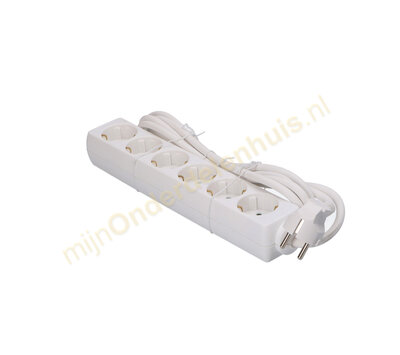 VB tafelcontactdoos 6-voudig 3m wit 41162